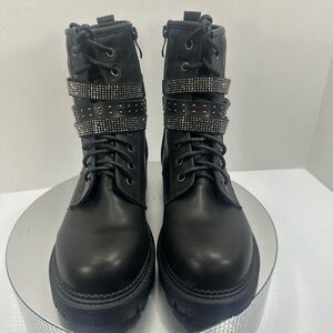 Rock & candy Black Studded Women's Boots size 8.5 brand new w/out box and tags